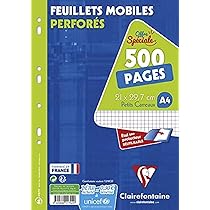 Clairefontaine Astuccio Fogli A4 300 Pagine - Carta 90g/m² Quadretti Per Scuola E Ufficio - Foto 10