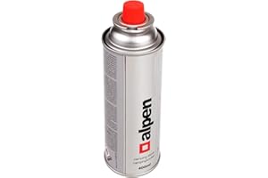 ALPEN CAMPING Alpentech Lot de 12 cartouches de gaz butane 380 ml