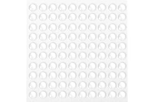 MOXYOY 100PCS Small Silicone Rubber Stoppers, Rubber Feet Pads Clear Self Adhesive Soft Close Dampers for Furniture 8 * 8 * 3mm
