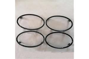 EVURU Qiong Store Compatible with Ford Focus 2 MK2 2005-2016 Car Accessories Outlet Decorative Frame Auto Air Conditioning Vent Trim Sticker (Color : Carbon Fiber 4pcs)