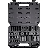 Amazon Basics 3/8" Drive Hex Socket Set with Carry Case (44 Pieces)