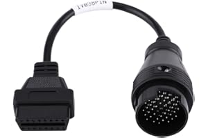 KIMISS Terisass Cable Adaptador 38 Pines a 16 Pines OBD2 OBD II Conector Adaptador Cable de diagnóstico Cable de extensión para camión