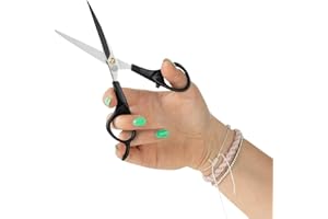 Mikki Tijeras de aseo para perros y gatos, tijeras para mascotas, para pelo corto, mediano y largo, pequeñas