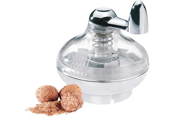 Westmark Moulin à Muscade, Surface de Stockage, Plastique/Acier Inoxydable, Argent/Transparent, 69572260