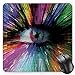 Produktbild BGLKCS Eye Mauspads,Abstract and Vibrant Colored Shape with Optical Illusion Effect Psychedelic Inspiration,Standard Size Rectangle Non-Slip Rubber Mousepad,Multicolor