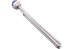 DERNORD 240 V 2500 W Foldback Elemento riscaldante in acciaio inox riscaldatore pezzo di ricambio 1 pollice BSP filo con bassa densità di watt