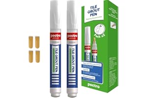 PECTRO Pennarello CREMA per fughe delle piastrelle Pectro 8ml | Rinnova il colore delle fughe | Disponibili colori CREMA E WENGUE (CREMA)