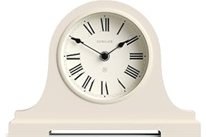NEWGATE® Broadway mantel clock | Classic napoleon’s hat design | Vanilla cream | Roman numerals | Traditional style for desk, table top, shelf or bedside