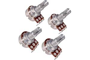 F FITYLE 4x LONG SPLIT Shaft 500K Pots de Potentiomètre de Guitare électrique Contrôle de La Tonalité Du Volume