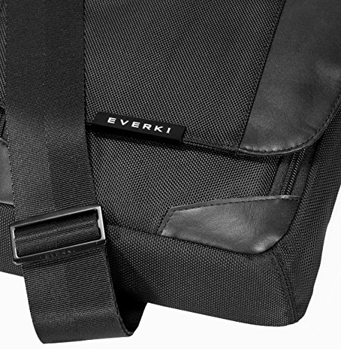 Everki Venue – Premium RFID Mini Messenger für iPad / Kindle / Tablet bis 10,5 Zoll mit durchdachtem Fächer-Konzept und weiteren hochwertigen Funktionen, Schwarz - 8