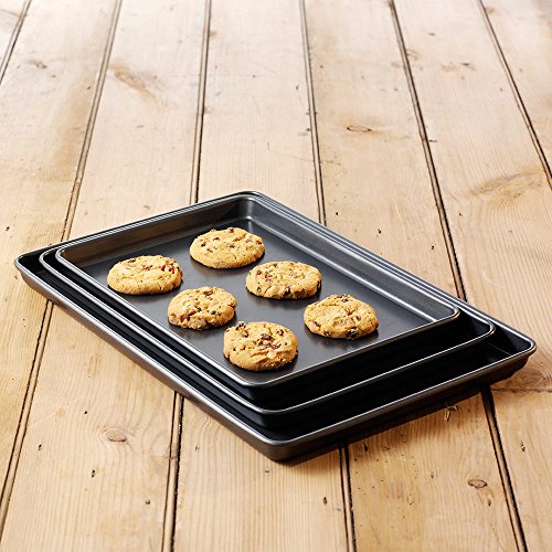 ProCook Backblech mit Antihaftbeschichtung Set, 3-teilig - 3