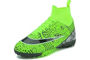 VTASQ Zapatos de Fútbol Niño Botas de Fútbol césped Artificial Zapatillas de Entrenamiento para Adolescentes Zapatillas Deportivas para Interior y Exterior Zapatillas de fútbol.