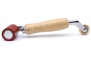 HOBBYPOWER24 Profesjonalna rolka dociskowa kombi silikonowa rolka mosiężna rolka 45 mm dachowa do suszarki do włosów dmuchawy gorącego powietrza walca narzędzie spawalnicze