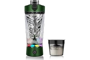 flintronic Elektrischer Eiweiß Shaker, 650ML Elektrischer Protein Shaker, Automatischer Protein Mixer, USB C Wiederaufladbare Eiweiß Mixer, Shaker Cups für Proteinshakes Mahlzeitenersatz- BPA-Frei