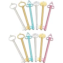 YAOZUP Schlüssel Stifte 30 Stück - Kreative Gelstifte Im Vintage-Design