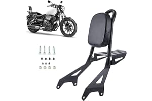 BRZOXIN Detachable Motorcycle Sissy Bar for Yamaha, Motorcycle Passenger Backrest with Luggage Rack Compatible with 2014-2022 Yamaha Star Bolt XVS 950 XV950 R Spec