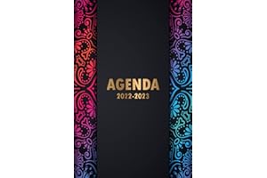 Agenda 2022-2023: Semainier 1 semaine sur deux pages ,24 mois de Janvier 2022 à Décembre 2023 ,Petit format A5.