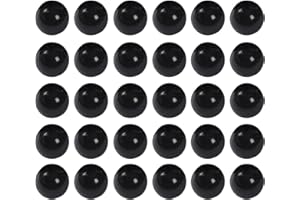 Wharick 100 Pieces 2.17Inches Pit Balls, Phthalate and BPA Free Plastic Ocean Balls, Crush Proof Stress Balls for for 1 2 3 4 5 Years Old Kids Playhouse Ball Pit Pool Accessories Black