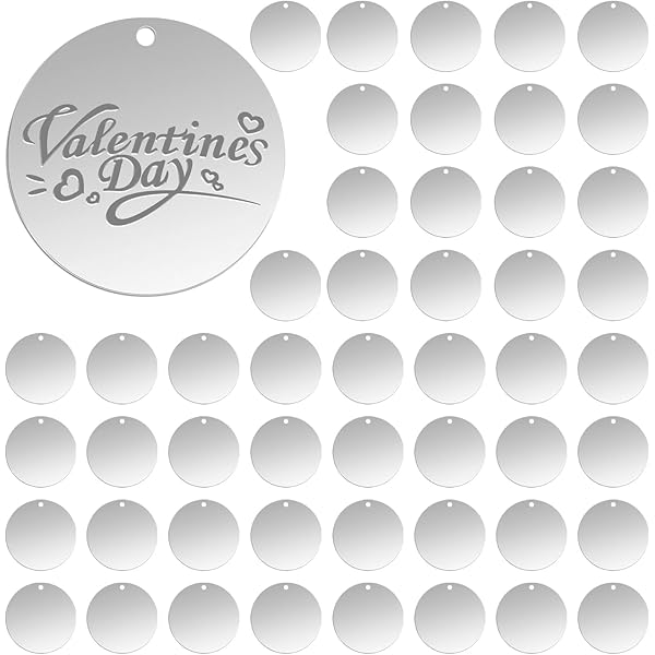 QUARKZMAN 120Pcs Disques En Acier Inoxydable, 7mm De Diamu00e8tre