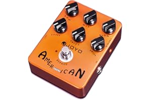 JOYO American Sound Amp Simulator Pedal of Fd 57 Deluxe Verstärker von Clean to Overdrive Sound für E-Gitarren-Effekt - Bypass (JF-14)