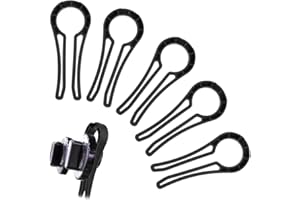 KEQAR 5 chiusure di sicurezza per forno, cappucci protettivi, resistenti al calore, installazione semplice (Nero)