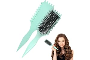 DTXYBC Spazzola for arricciature Bounce, Spazzola forma Ricci Rimbalzanti, Spazzola capelli ricci, Spazzola per capelli in setola di cinghiale, for Detangling, Shaping & Defining Curls for Women