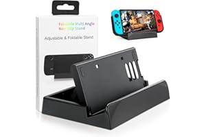 QKFON Verbesserte Standfuß für Valve Steam Deck, 3 Einstellbare Grade für Steam Deck Dock Steam Deck Docking Station, rutschfeste Faltbare Ständer Standfuß Kompatibel Station Zubehör