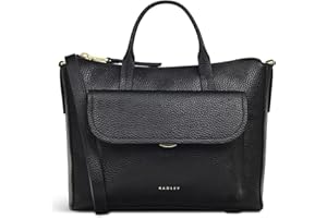 RADLEY London Colebrook Close Small Ziptop Top Handle Bag for Women, in Grained Leather with Grab Handles