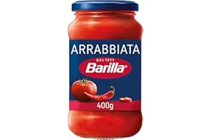 Barilla Arrabbiata Pasta Sauce with 100% Italian tomatoes, chilli and no added preservatives, Pack of 6 x 400g