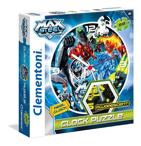 Preisvergleich Produktbild Clementoni 23019.8 - Puzzleuhr Max Steel, 96 Teile