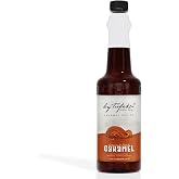By T&uuml;fek&ccedil;i Gourmet Serias Şekersiz 0 Kalori 0 Şeker Aromalı Kahve Pasta Tatlı ve Kokteyl Şurubu (750 ml, Karamel)