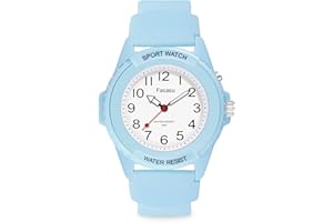 Facasu Analog Armbanduhr Jungen Mädchen,50M wasserdichte leuchtendes Zifferblatt Sport Silikonarmband Quarzuhr Teenager Studenten,Jugend-Studenten Kinderuhr Jungen Mädchen über 10 Jahre