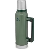 Stanley Classic Legendary Vakumlu &Ccedil;elik Termos, Yeşil (Hammertone Green), 1.4 Litre