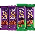 Cadbury Dairy Milk Silk Chocolate Bar Small Combo (2 X Bubbly 50 Gram, 2 X Roast Almond 58 Gram)