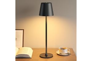 UPXNBOR Trådlös LED-bordslampa, dimbar touch nattdukslampa, uppladdningsbar bordslampa för inomhus/utomhus, 3 nivåer varmt lj