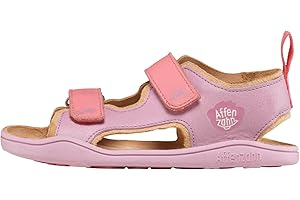 Affenzahn Sandale Leder Airy mit Klettverschluss, rutschfest, Flexibel, Luftig, Leicht für den Sommer, Größe 21-32