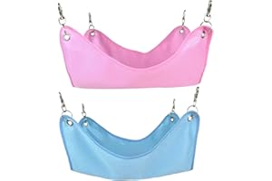 DiiWmme Letto a amaca per porcellini d'India, confezione da 2 pezzi, traspirante, per piccoli animali, per scoiattolo, coniglio, furetto, criceti, giocare, dormire, nascondersi