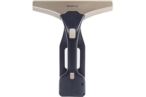Beldray Cordless Window Cleaning Vacuum – Handheld Window, Mirror & Glass Surface Cleaner With Squeegee Head, Rechargeable, 100 ml Removable Water Tank, Great For Removing Condensation, Navy, BEL01988