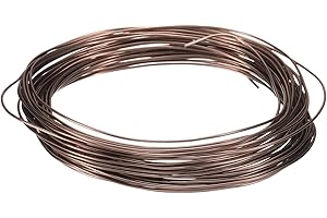 QUARKZMAN Bonsai Wire Anodised Aluminium Training Wire 1 mm Thickness 10 m Length Flexible Bonsai Tree Wire for Garden, Gardening, Landscaping, Plants, Brown