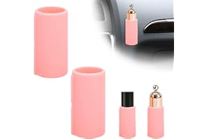 BOXOB 2stk Lippenstift Organizer Auto, Pink Silikon Lippenbalsamhalter fürs Auto Kein Schmelzen Ästhetisch Lippenstift-Organizer für Frauen unverzichtbares Fahrzeug-Innenzubehör