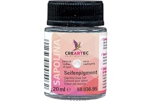 Artidee CREARTEC Metallische Seifenpigmente - Seifenfarbe in Perlmutt - Seifenkreationen - Eigenherstellung von Seifen - 20ml - Made in Germany
