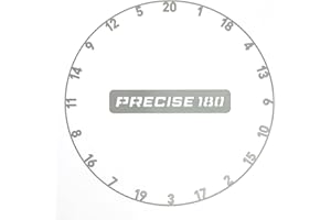 ‎PRECISE180 Precise180 - Onepiece Zahlenring - Premium Dartzahlenring aus 2mm dicken Stahl - 16 Farben - Dartscheiben Nummernring - Dartzubehör