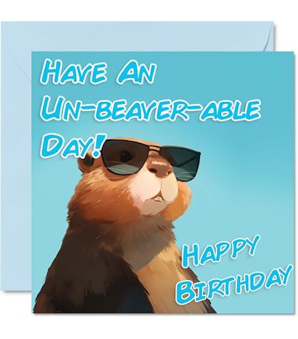 Punkcards Geburtstagskarte Für Frauen – 'Remember, A Clean Beaver Always Gets The Wood!' – Witzig, Blanko