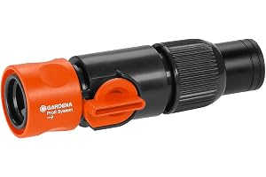 Gardena Profi-System-slangkoppling med reglerventil: Gardena slangkoppling för smidig justering av vattenflödet i slangänden