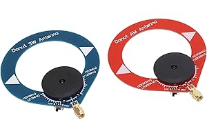 ODORKLE Set di Ricetrasmettitori a Onde Corte a Onde Medie 2 Pezzi AM MW SW Mini Ricetrasmettitore Ad Anelli Mini Antenna Ad Anello Portatile