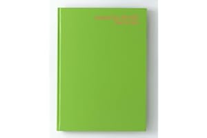 IMPRINT PRESS IMPRINT 2024-2025 Academic A4 Diary Week to View Case Bound Mid-Year Diary - Student Teacher Planner Organiser with Diary, Timetable, Term and Notes pages (Lime Green)