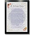 Kagaz Kala - IF Poem by Rudyard Kipling - Motivational Poem Wall Posters Framed Quotes For Bedroom Living - Room Decor Poetry Gifts - A4 Sized Multicolor