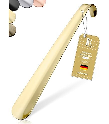 JK Trade® 72cm STABLE Roestvrij Stalen Schoenlepel Lang | Schoenlepel Roestvrij Staal Lang Te Staan | Snel & Gemakkelijk op de Rug | Geoptimaliseerde Lengte & Breedte | Zakelijk | Modern