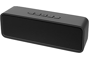 Sonkir Altoparlante Bluetooth, Casse Portatili Bluetooth 5.0 con Bassi Stereo 3D Hi-Fi Mani Libere, Batteria Integrata da 1500 mAh Supporto TF Carda (Nero)