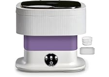 Koeutoze Mini Washing Machine 10L Washer with Spin Basket – Touchscreen One-Button Operation, 3 Wash Modes Compact Travel Washing Machine for Baby Clothes, UnderwearDorm, Camping, RV